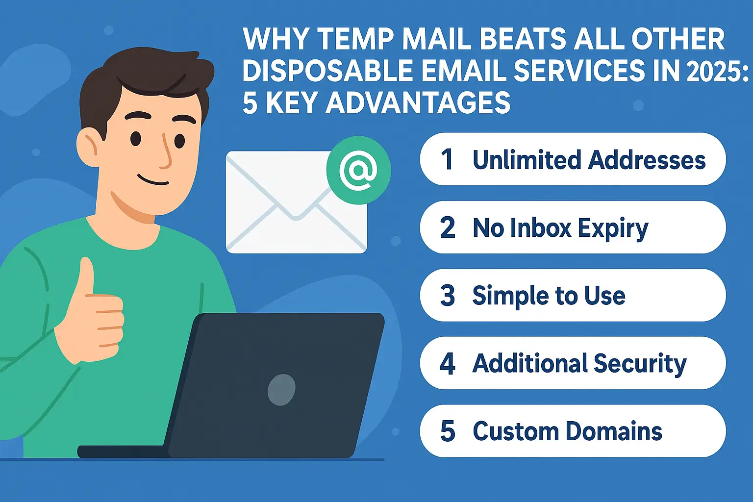 Why Temp Mail Beats All Other Disposable Email Services in 2025: 5 Key Advantages